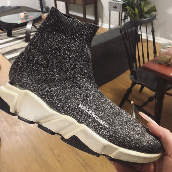 balenciaga speed sneakers black